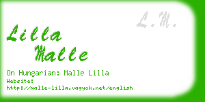 lilla malle business card